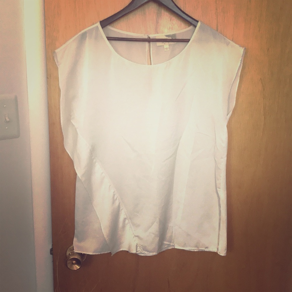 Elizabeth and Janey white short sleeved blouse